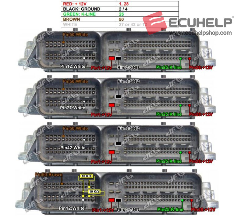 Bench Read Write Hyundai EDC16C39 With KT200II