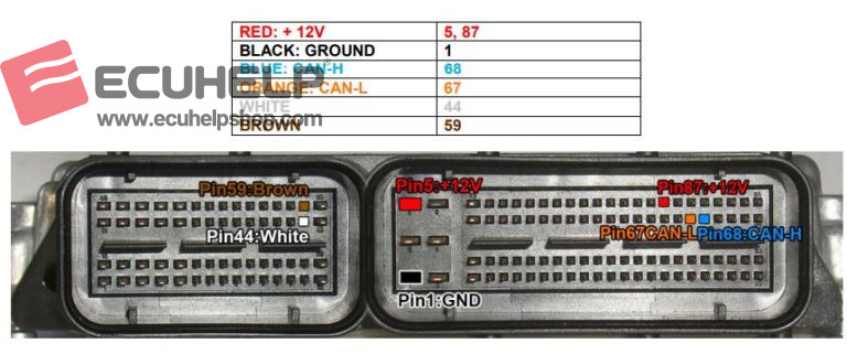 ECUHELP KT200II Read Write VW MED17 1 6 On Bench