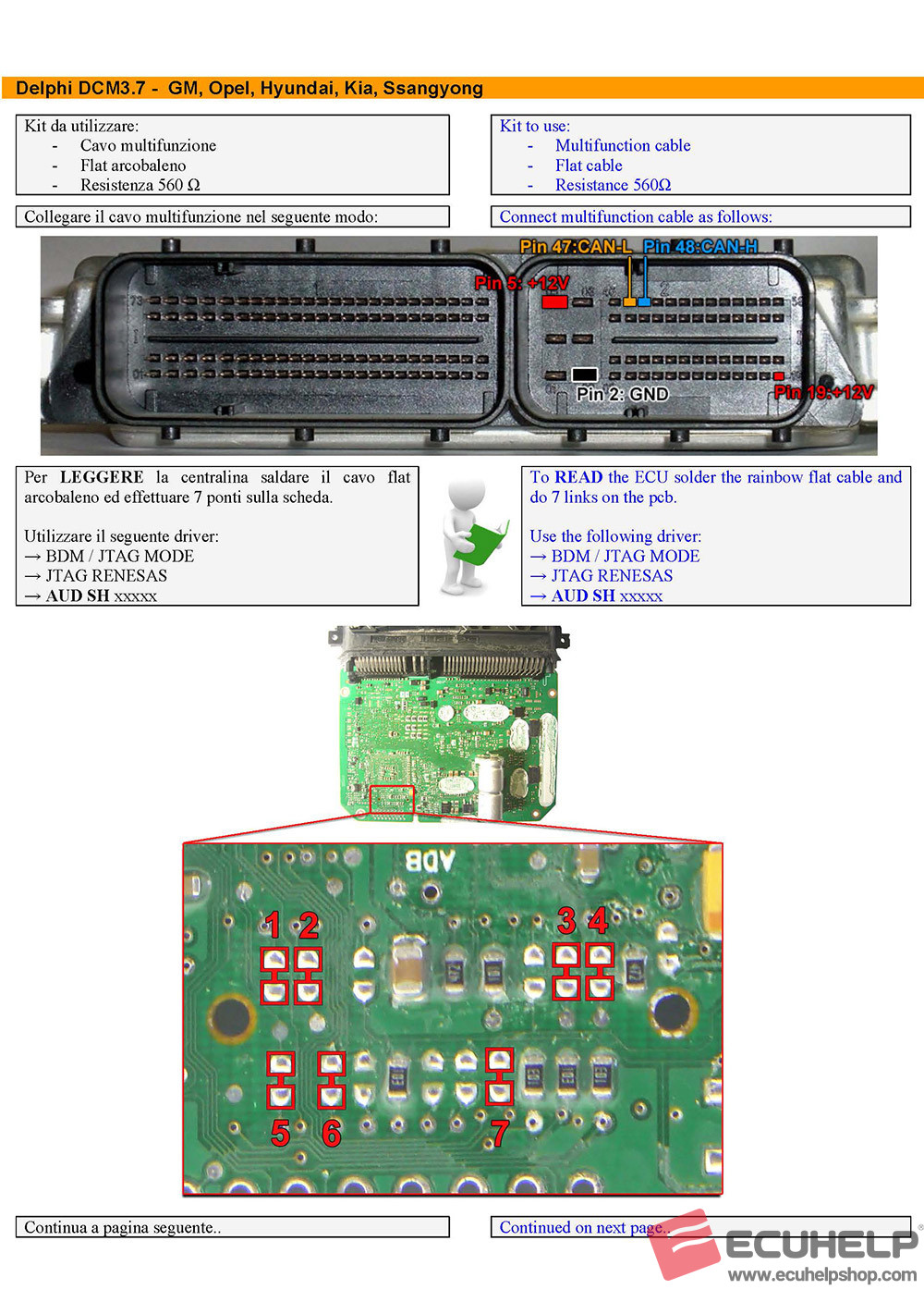 ECUHELP KT200 read write DCM3.7 micro 72544 no problem - ECUHELP KT200 ...