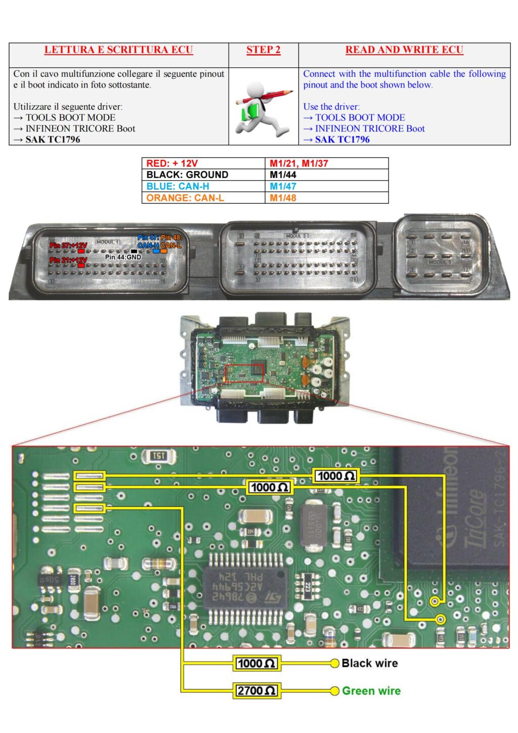 KT200 Read Write BMW MSV80 MSV90 Boot Mode