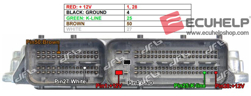 KT200 Opel EDC16C9 Read Write Checks Bench Mode-03
