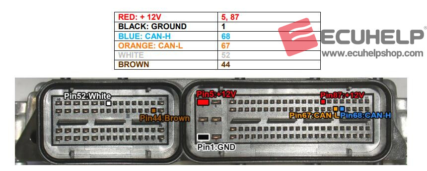 KT200 Read/Write VW Passat 2.0 EDC17CP14 in Bench Mode-01