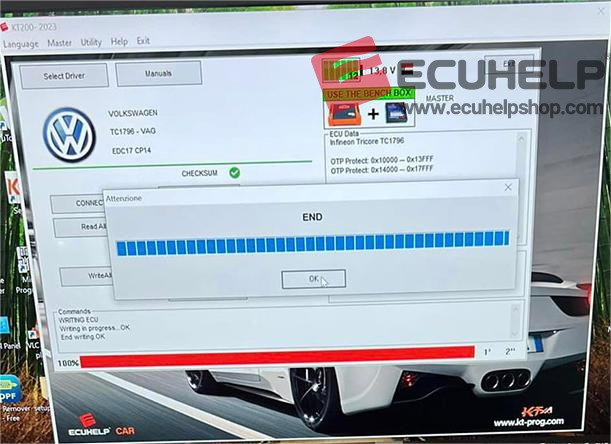 KT200 Read/Write VW Passat 2.0 EDC17CP14 in Bench Mode-04