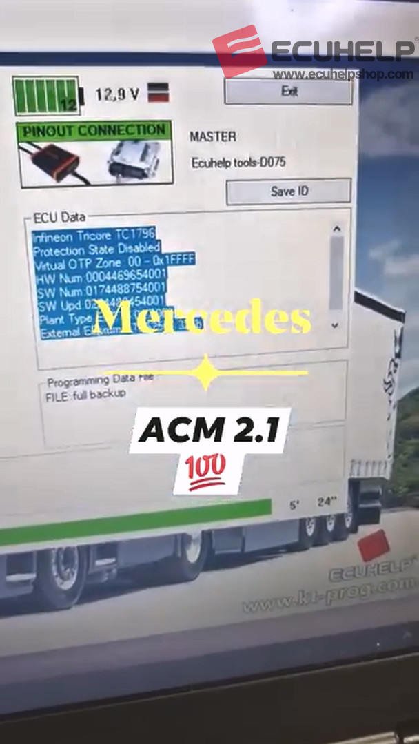 KT200II Read Mercedes Continental ACM2.1 Pinout Mode-05