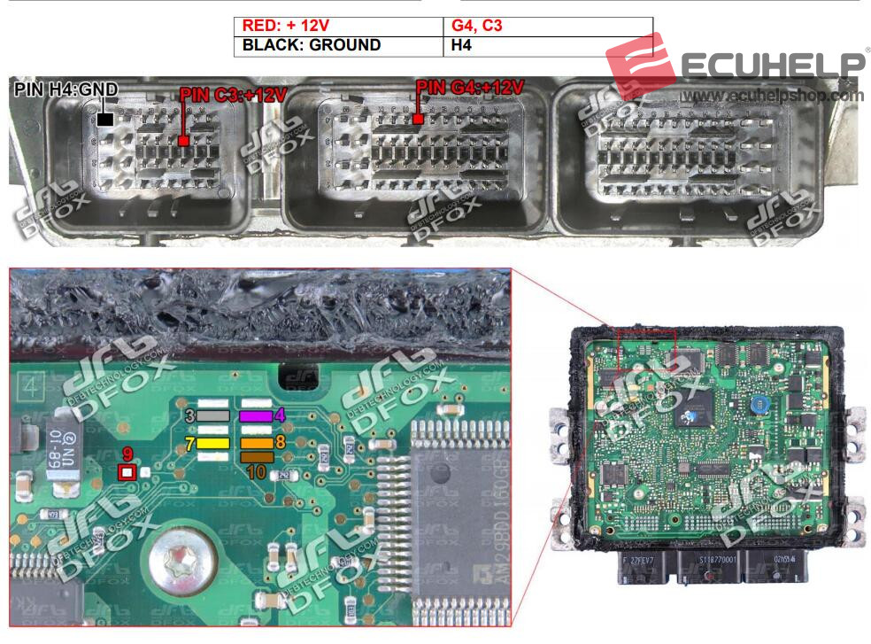 KT200II Read Write Ford Siemens SID206 on Bench-02