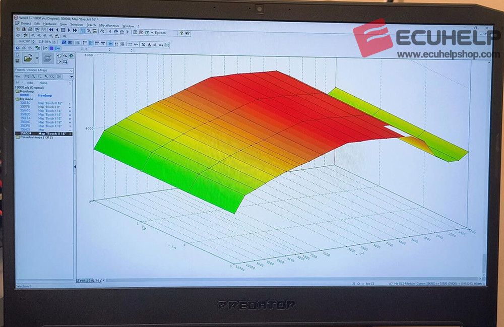 KT200II Read Write edc17cp45 bmw 530 d f10 on Bench-04