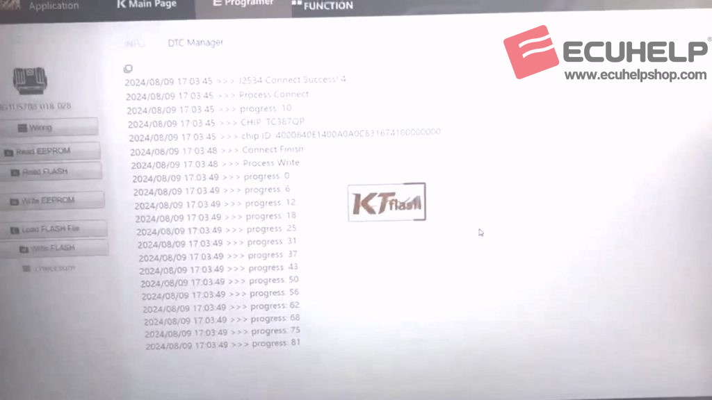 ECUHELP KT200 Plus Read and Write MG1US708, DTC Off-05