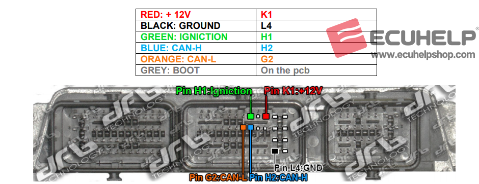 KT200II Read Write Ford Focus 1.6ti ecu continental ems2204 Boot Mode-02