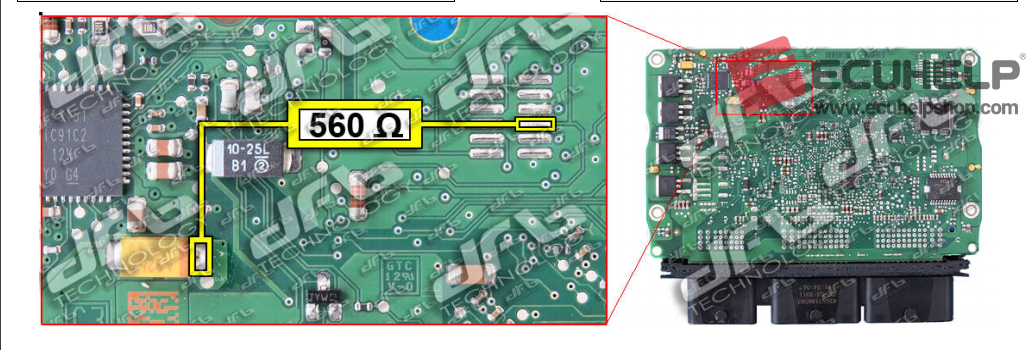 KT200II Read Write Ford Focus 1.6ti ecu continental ems2204 Boot Mode-03