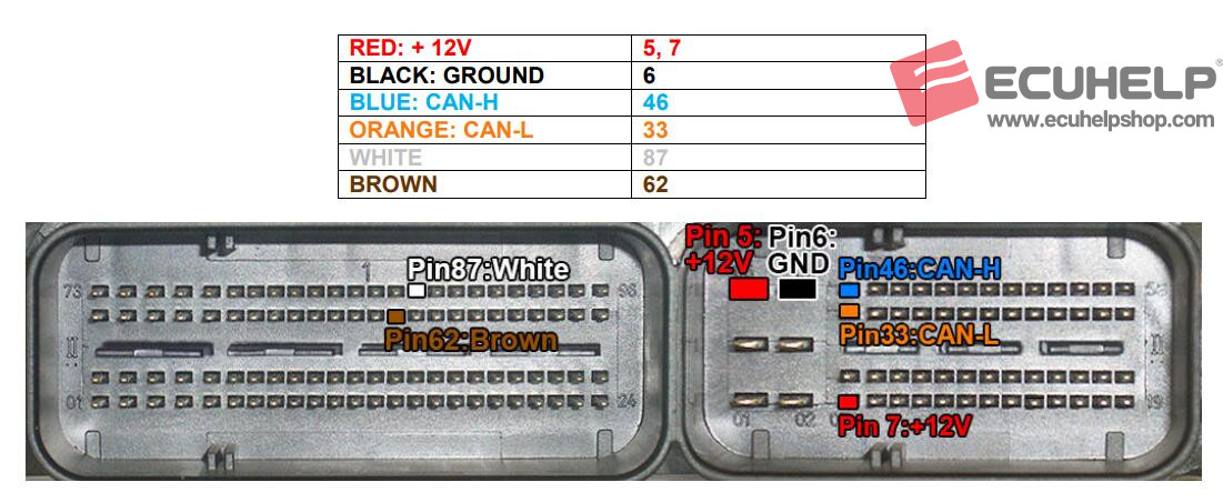 KT200 Read/Write BMW X1 2011 143ps EDC17C06 on Bench-04