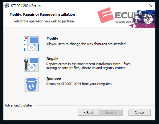 Solve ECUHELP KT200II Not Open Because of a Missing File-03